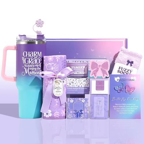 Birthday Gifts for Women, Self Care Gifts, Thank You Gifts Get Well Soon Gifts Thinking of You Gifts, Care Package for Women, Gifts Box Set, Sympathy Gift Basket, Feel Better Gifts, Sending Hug Gifts