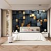 ELGADO Classic Black Gold Wall Stickers Murals, Modern Fashion Mural ...