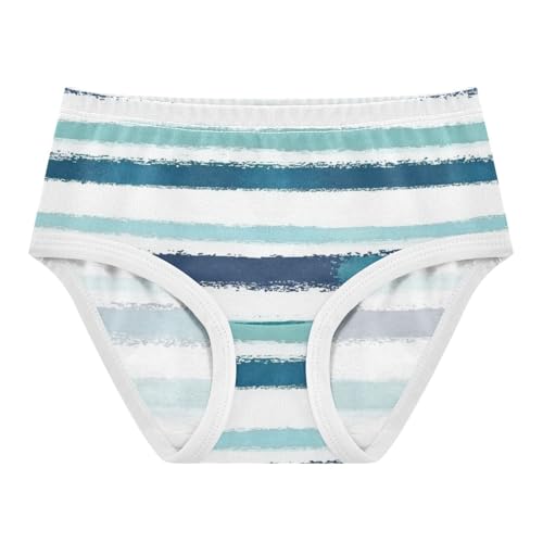 Colorful Striped Pattern 1-piecing Hip Design Girls' Panties Briefs Underwear for Toddlers in Sizes 2T,3T, 4T, 5T, 6Y and 8Y