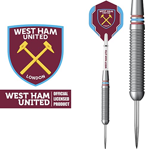 FOCO Officially Licensed Football Club Hammers FC Steel Tip Brass Darts Set, Blue, Claret (D1429) 22g - Image 2
