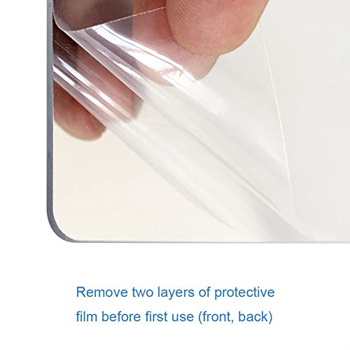 Cyhqo Shatterproof Shower Mirror Fogless For Shaving Mirror (Larger,10.7"X8") 43% Bigger Than Original,Unbreakable Deluxe Plexiglass Makeup Travel Camping Mirrors,Men Wall Hanging Fog Free Handheld #TOP7