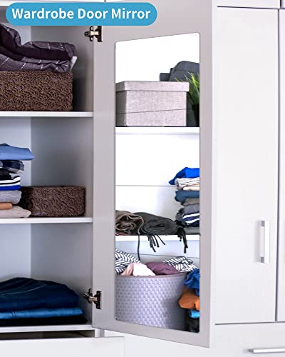 Shatterproof Kids Wall Mirror Tiles, 4Pcs 10"x10" Self Adhesive Acrylic Mirror, Unbreakable Plastic Mirrors for Toddler, Frameless Small Mirrors, Plexiglass Long Mirrior for Classroom,Children's room