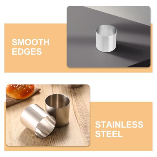 Moldes redondos para desmoldar mousses sin romperlas Mikinona 8 uds 4