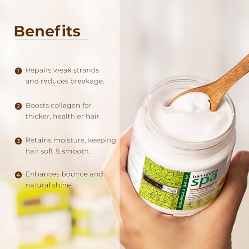 INDUS VALLEY Hair Ultima Spa | Gives Deep root nourishing effect | Helps to Strengthen the hair, Hair Mask for Dry Damaged Hair, Deep Conditioner Hydrating Hair Care Gifts (175ml)