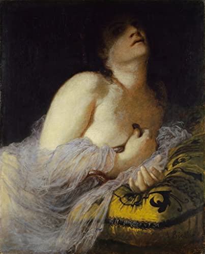 Impression tableaux graffiti art mural Mort de Cléopâtre Arnold Böcklin pour décoration de salon