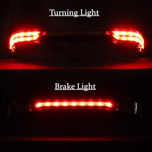 Image of ECOTRIC Chopped Motorcycle Storage Trunk Tail Box w /Wrap Light Compatible with 2014-2024 Harley Touring Models Street Glide Road Glide Road King Electra Glide Rear Brake Tail Light Luggage
