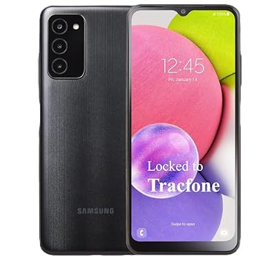 Tracfone Samsung Galaxy A03s, 32GB [Activation Promo Incl: 1500Min/1500Txt/1500MB, 365 Days Service Plan] Prepaid Smartphone (Locked to Tracfone) 6.5" HD+ LCD Infinity-V Disp., 13MP Cam, BK Android 11