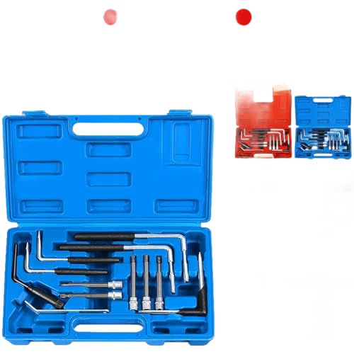 Kit de herramientas de extracción de airbag de coche, 12 piezas, para vehículo marca A, material de aleación con revestimiento antideslizante, azul, 29 x 19 x 6 cm