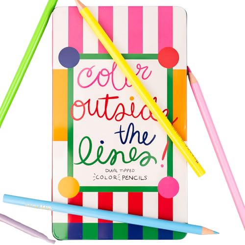 Set de 10 lápices de color ban.do en estuche metálico reutilizable miniatura 4