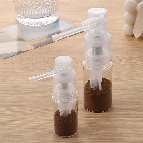 Botella pulverizadora polvo 2 piezas portátil miniatura 5