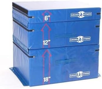 Gronk Fitness Soft Plyo Box Set. 6" 12" & 18" - Commercial Grade
