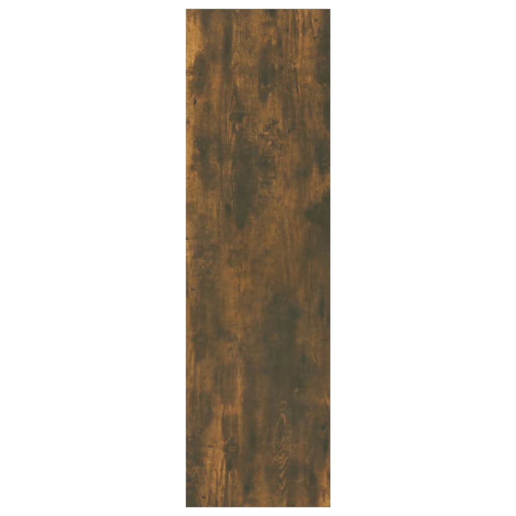 Regał na książki, ścianka działowa, dąb wędzony, dekoracyjny regał biurowy do biura, 40 x 30 x 103 cm, materiał drewnopochodny