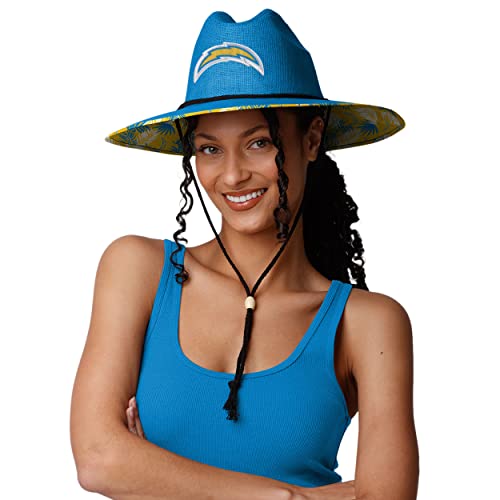 Image of FOCO Los Angeles Chargers NFL Team Color Straw Hat