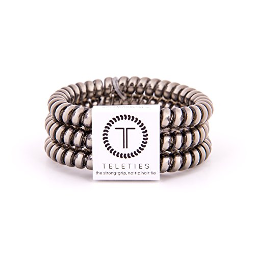 Teleties Small Moondust Gunmetal 3 pack