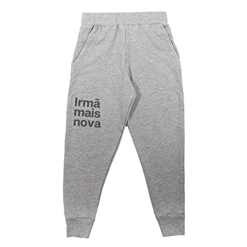 Calça Moletom Confortável Irmã Mais Nova 8 anos