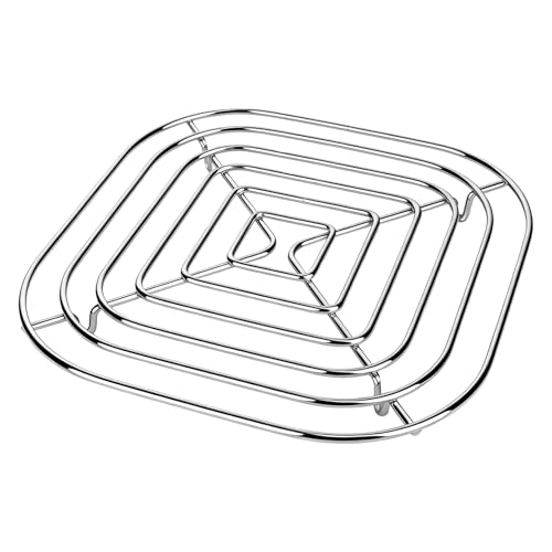 foboko Crisper Rack for Ninja Crispi Air Fryer FN101, Ninja Crispi Accessories, Ninja Crispi Replacement Parts, Food Grade, Stainless Steel SUS304, Silver