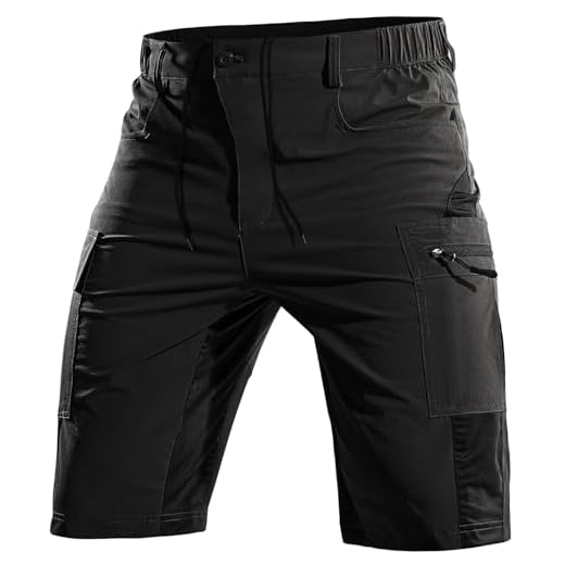 Cycorld MTB Hose Herren Kurz, Atmungsaktiv Mountainbike Hose Herren MTB Shorts Schnelltrocknende Fahrradhose Mountainbike Shorts Bike Shorts Radlerhose (Schwarz, XXL)