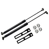 TSUBASA Lift Supports for Nissan 350Z 2002–2008 Front Bonnet Hood Modify Carbon Fiber Gas Charged Shock Dampers Spring Struts Bar (2 PCS) (Normal black)