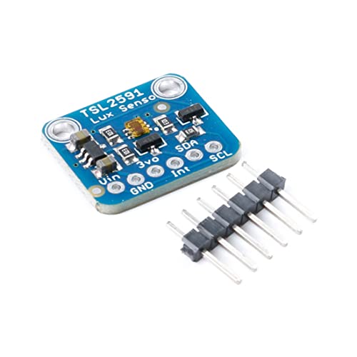 Janasiba TSL2591 - Sensor de luz digital de alto rango dinámico IR IR Diodos de espectro completo (detección de 3,3 V-5 V) Janasiba TSL2591 - Sensor de luz digital de alto rango dinámico IR IR Diodos de espectro completo (detección de 3,3 V-5 V)