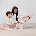 Baby Delight Alpine Deluxe Portable Baby Bouncer | Infant | 0-6 Months | 100% GOTS Certified Organic Cotton Fabric | Organic Rose