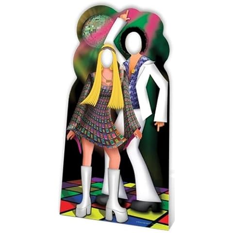 Disco Dancers Couple Stand-in Cardboard Cutout Cover