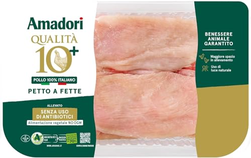 Amadori Petto di pollo a fette sottili - Qualità 10+ 250 g