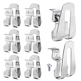 Litoexpe 8 Pack Replacement Belt Clip Hooks, Stainless Steel Belt Clip Drill Clip Hook Tool Hammer Drill Parts