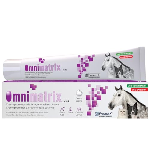 Omnimatrix Hifarmax Creme de ciclismo para cães, gatos e cavalos, anti-inflamatórios para cães e outros animais de estimação, ideal para cicatrizes de feridas, creme para almofadas, tubo de 20 g
