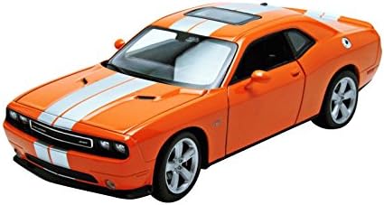 Welly 2013 Dodge Challenger SRT Hard Top 1/24 Scale Diecast Model Car Orange