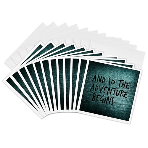 Cartes de vœux inspirantes aventure lot de 12 pour célébrer un nouveau départ