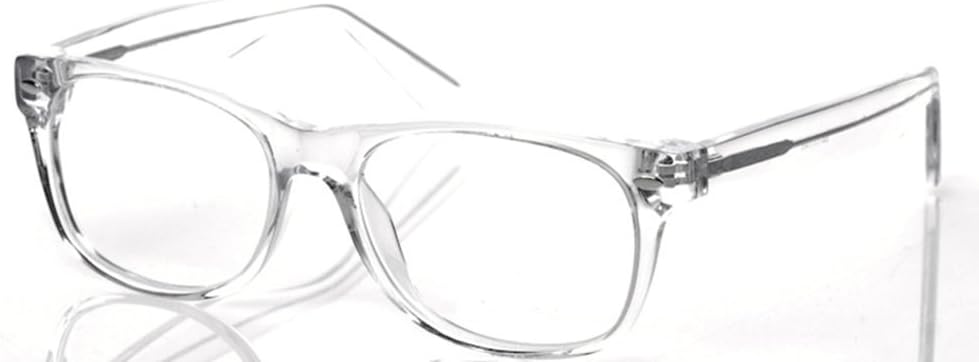 Progressive Multifocal Reading Glasses Large Wayfarer by Varifocal (+1.00, Crystal)