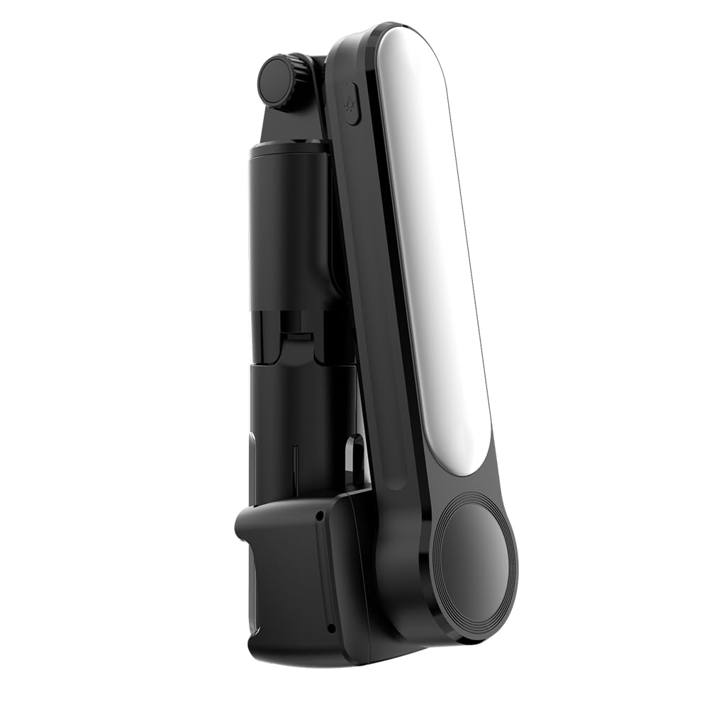 aqxreight Stabilizzatore Giroscopico per Smartphone con Treppiede e Luce