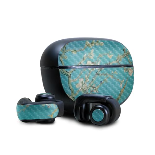 Image of Carbon Fiber Skin Compatible with Bose Ultra Open Earbuds - Almond Blossom - Premium 3M Vinyl Protective Wrap Decal Cover - Easy to Apply | Crafted in The USA by MightySkins