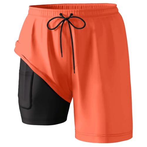 Mens Swim Trunks with Compression Liner 2 in 1 Quick Dry Bathing Suits 7 Inch Swim Shorts Stretch Beach Shorts with Pocket4