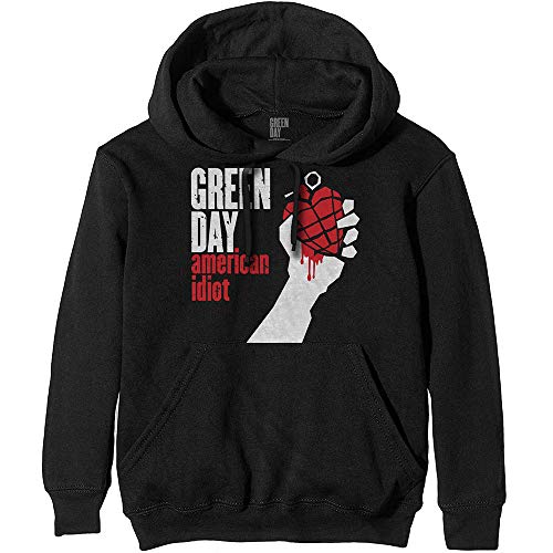 Image of Green Day American Idiot Official Unisex Hoodie Hooded Top (Large)