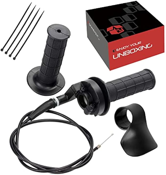 Mini Bike Throttle Assembly Throttle Cable for Coleman 200cc CT200U MB200 CT200U-EX BT200X Baja Warrior Parts Twist Throttle Motorcycle Cruise Control