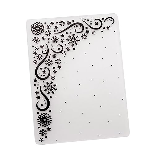 HOMSFOU Snowflake Embossing Folder Border Star Dies Stencil for DIY Album Decor Scrapbooking