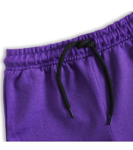Image of YUV Multicolor Solid Cotton Blend Shorts for Girls, Pack of 2