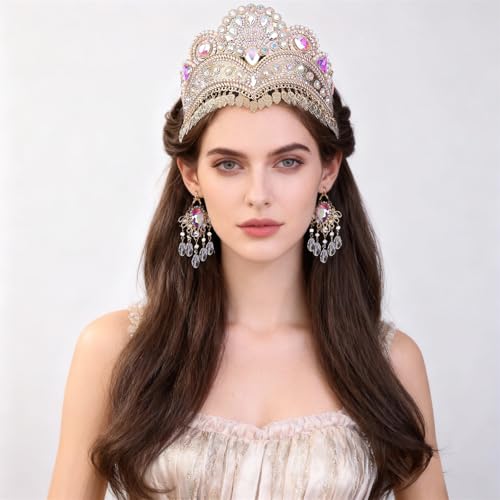 Pendientes para bodas de cristal hechos a mano Ldbuejiaja multifuncional 3