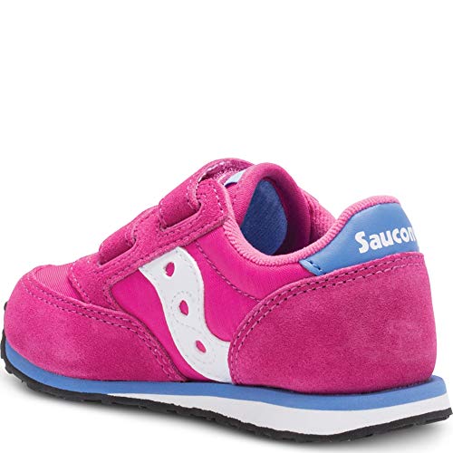 Saucony Unisex-child Baby Jazz Hook & Loop , MAGENTA, 12 M