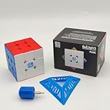 BroMoCube Moyu Meilong 3M V2 3x3 Magnetic Speed Magic Cube, MFJS Meilong 2024 3x3x3 Puzzle Cube, Brain Teaser Games for Christmas Birthday Gift (Magnetic Version)