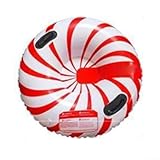 Aufblasbarer Schneeschlauch, 90 cm, strapazierfähig, PVC, für Erwachsene, Schnee für Schlitten mit Griffen, abriebfest, Winter-Schlittenausrüstung für Familie, Outdoor, Schneegleiter, große Scheibe (D