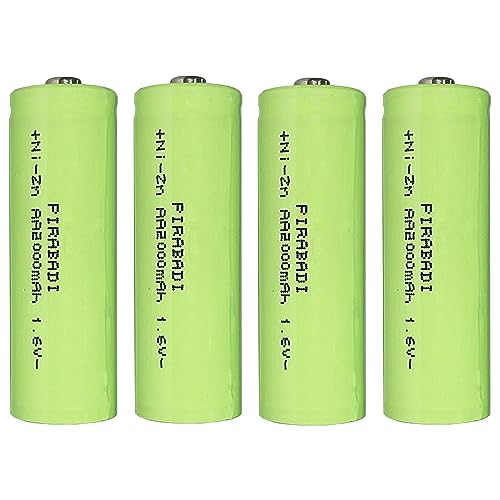 4 batterie AA LR06 ricaricabile 1.6 V Ni-Zn 2000 mWh sostituisce 1.2 V energia ecologica ad alta capacità batteria AA lunga durata tecnologia Ni-Zn.