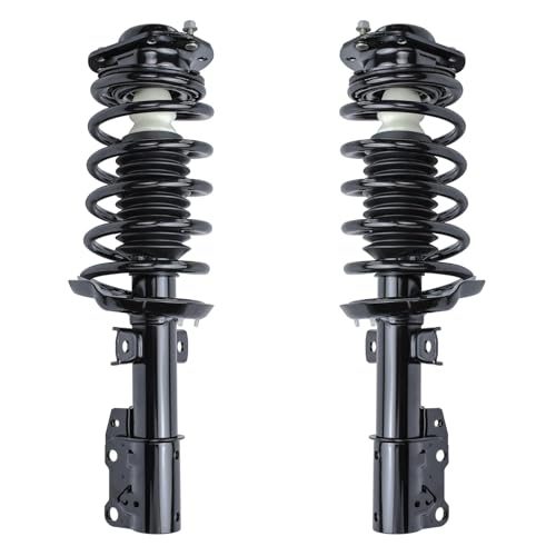 Image of Detroit Axle - Front Struts Rear Shocks for Chevrolet HHR Cobalt Pontiac G5 Pursuit, 2 Front Struts Coil Springs Assembly 2 Rear Shock Absorbers Assembly Replacement Suspension