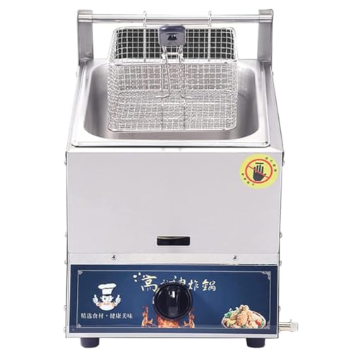 Friteuse à gaz professionnelle 10L 20L avec paniers pour poisson - 2