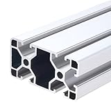 MECCANIXITY 2PCS t Slot 4080 Aluminum Extrusion, 400mm European Standard Anodized Linear Rail Profile for 3D Printer Parts CNC DIY Projects, Silver