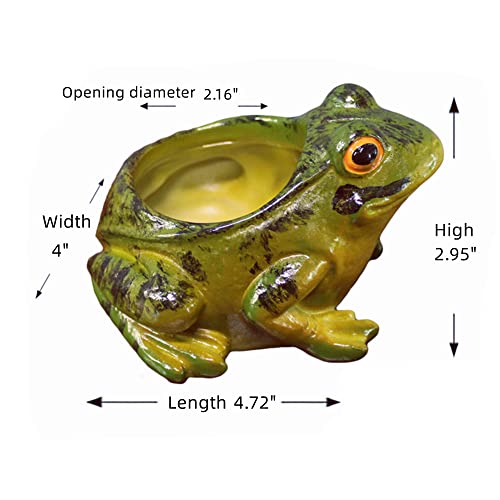 XZJMY Succulent Pots, Plant Pots for Frog Decor Small Animal Succulent Planters - Image 2