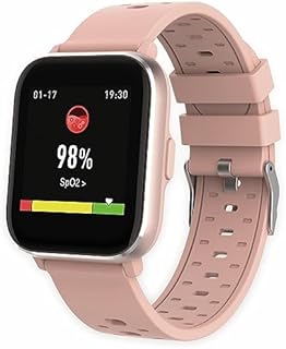 Denver SW164 Smartwatch Bluetooth 1.4'' Full Touch IPS Display, Fitness Tracker Uhr mit Körpertemperatur- und Blutsauerstoffmesser, Damen Herren Fitnessuhr IP68 Wasserdicht, iOS, Android, Rosa