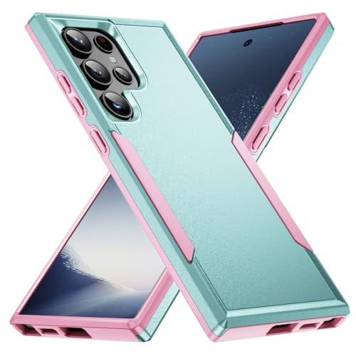 Coque Samsung S21 antichoc rose et verte avec protection intégrale