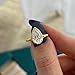 SILVELY 3 Ct Pear Cut Diamond Bezel Split Shank Solitaire One Stone Engagement Ring For Women 14K Yellow Gold Over Bridal Ring 925 Sterling Silver Handmade Women Jewelry Anniversary Ring Gift For Her